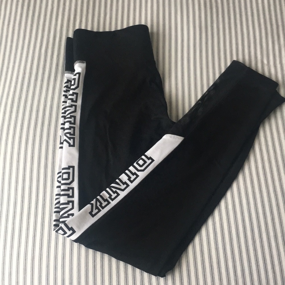 PINK VS Mesh insert yoga leggings